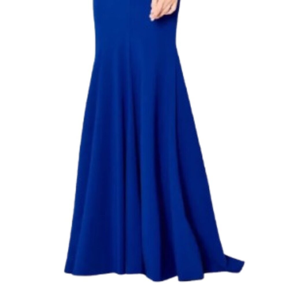 SALE NWT Cameron Blake 220635 Jersey Mother of the Bride Dress Blue Size 12 - Picture 2 of 6